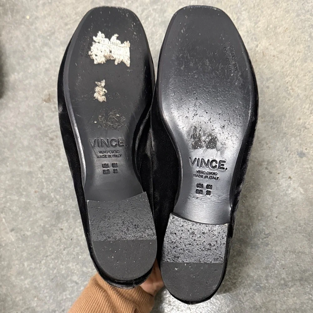 Vince Black Velvet Men's Slip-On Loafers